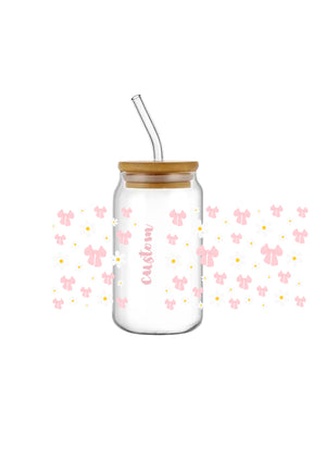 Name customisation With Bow and Flowers Name customisation With Bow and Flowers