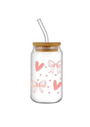 Peach Bow & Heart Peach Bow & Heart