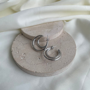 Tristar Silver Hoops Tristar Silver Hoops