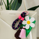 Flower Tassels Bag Charm
