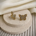 Butterfly Stone Studs