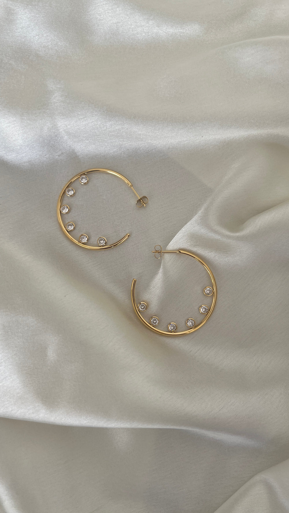 Gold hoops stone