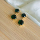 Emerald stone studs