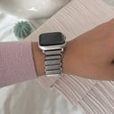 Silver Kendal apple watch band