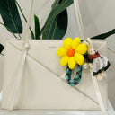 Puffy Flower Teddy Bag Charm