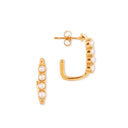 Pearl rectangle hoop