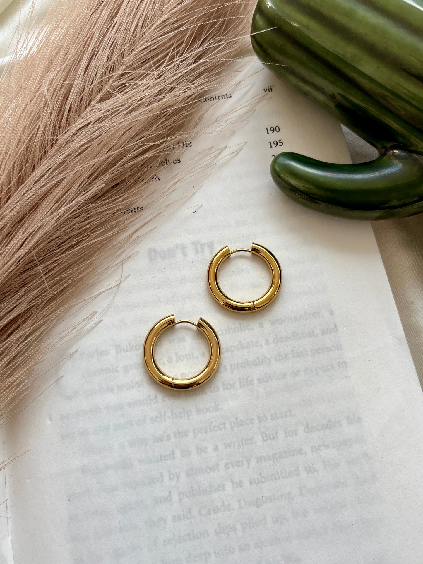 Basic gold hoops