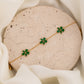 Flower Stone Emerald Bracelet