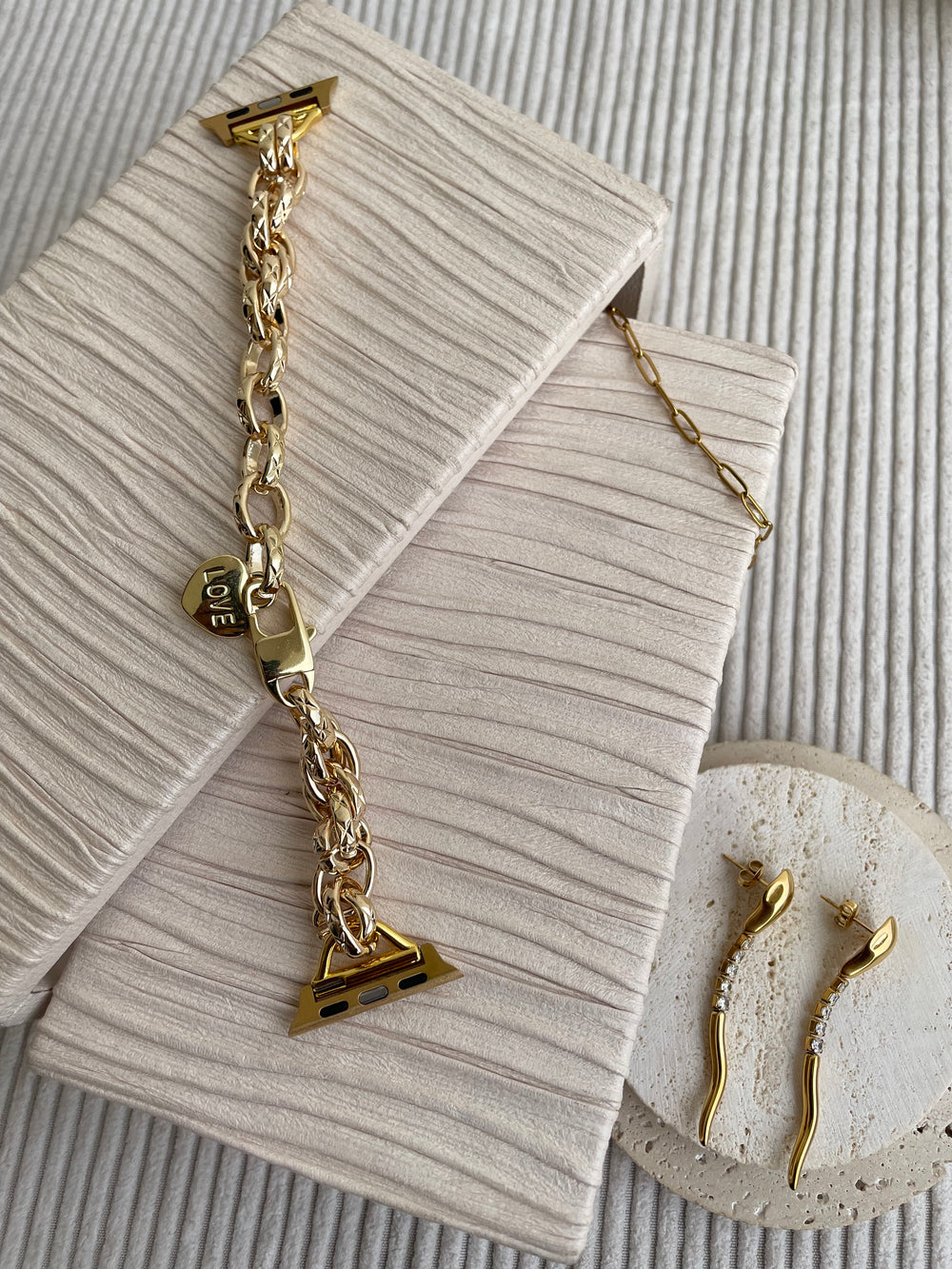 Stormi Gold Apple Watch Band
