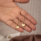 Safety pin heart Earrings