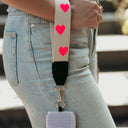 Neon Pink Heart Strap