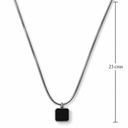 Black pendant chain men