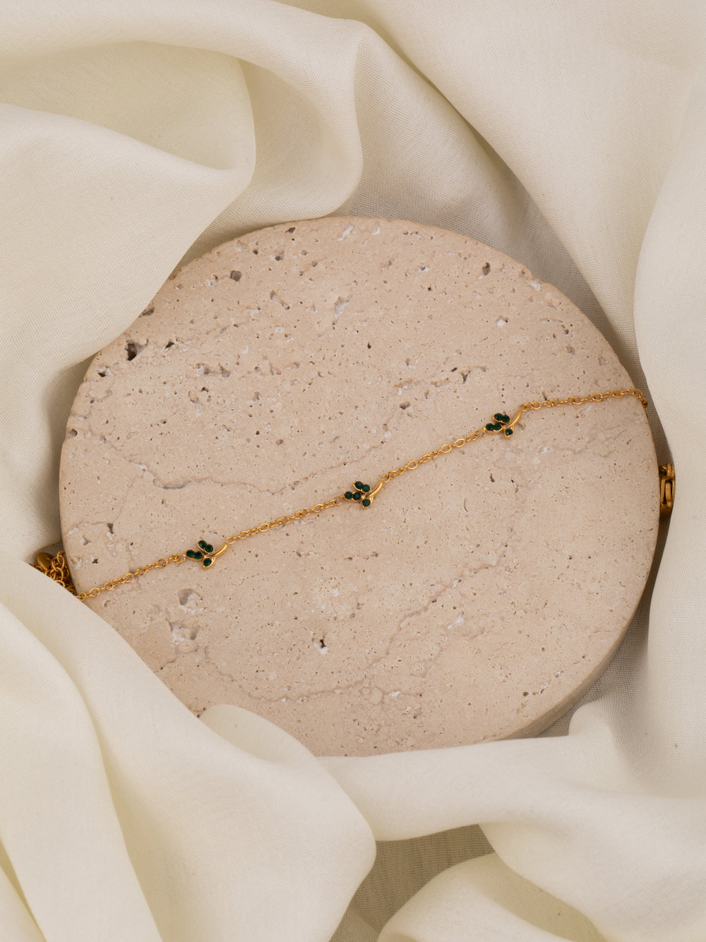 Leaf Emerald bracelet