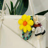 Puffy Flower Teddy Bag Charm