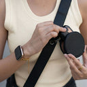 Black vegan Leather Strap