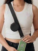 Black vegan Leather Strap
