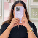 Purple Checkered Phonecase