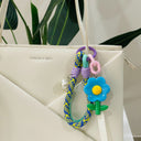 Blue Flower Pearl Bag Charm