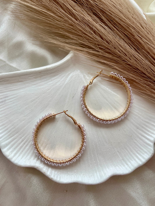 Clustered Pearl hoops