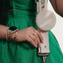 Cream Vegan Leather Phone Strap