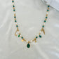 Emerald luxe stone chain