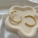 Pearl hoops big
