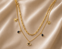 Evileye blue stone chain