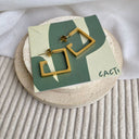 Amara thin gold hoops