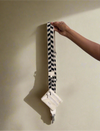 Black and White Criss Cross Strap