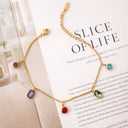 Rainbow Stone Bracelet