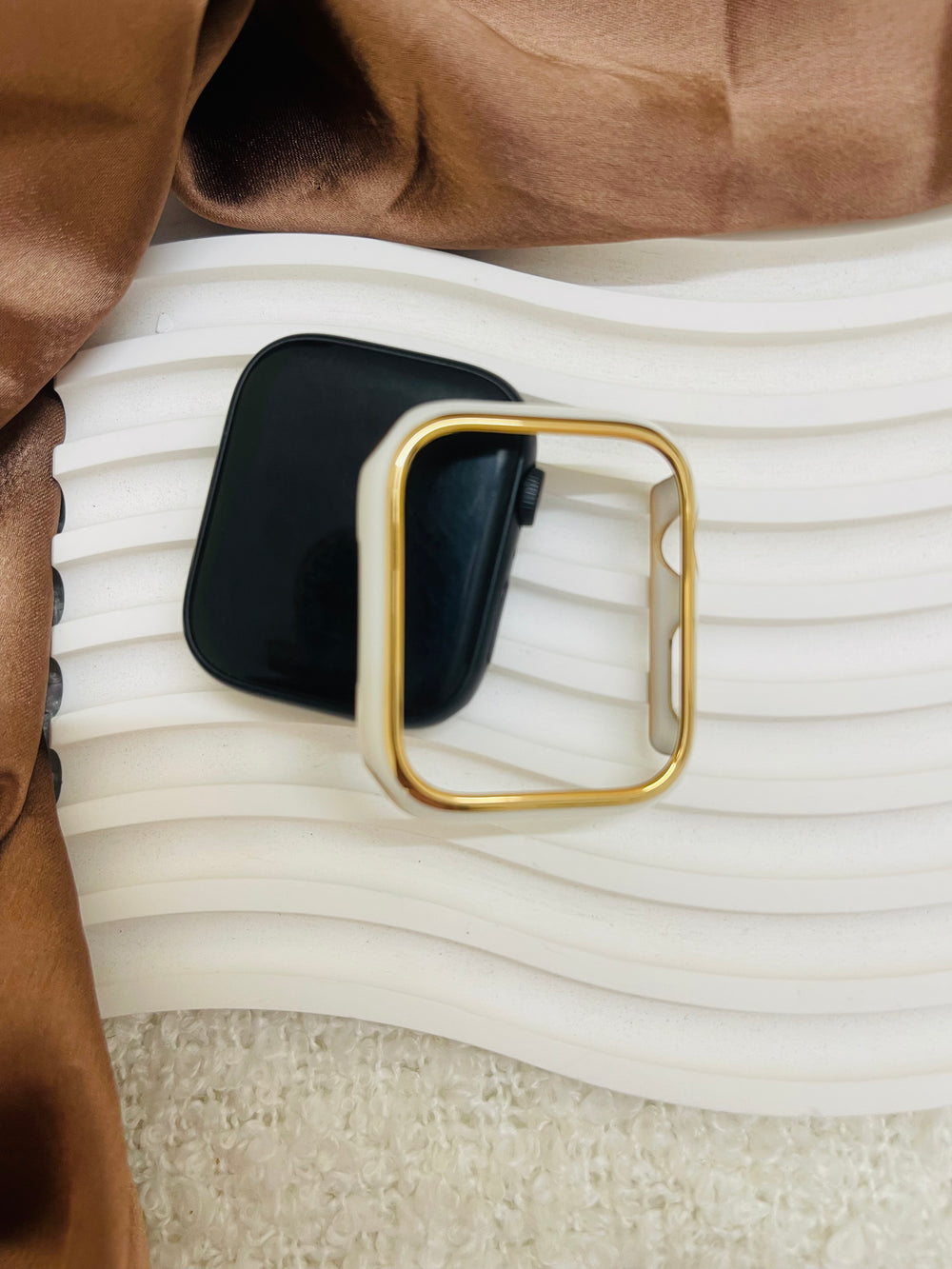 White Gold Apple Watch Case