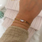 stone bracelet double layer