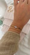 stone bracelet double layer