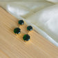 Emerald stone studs