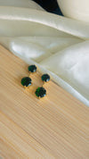 Emerald stone studs