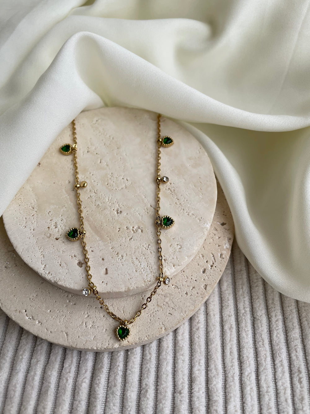Lover Green Heart Chain