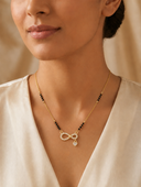 Infinity heart drop mangalsutra