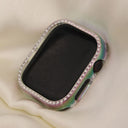 White Glam Apple Watch Case