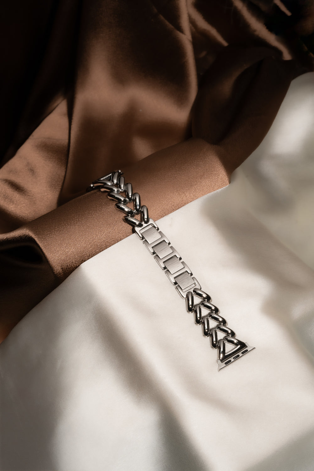 silver Kim Apple watch band