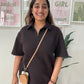 Brown Studded Phone Strap