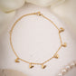 Butterfly gold anklet