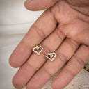 Heart studs