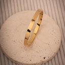 gold plain kada thick