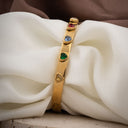 multicolour heart stone kada