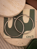 Basic Lola Silver Hoops