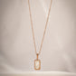 Reversible rectangle chain rosegold