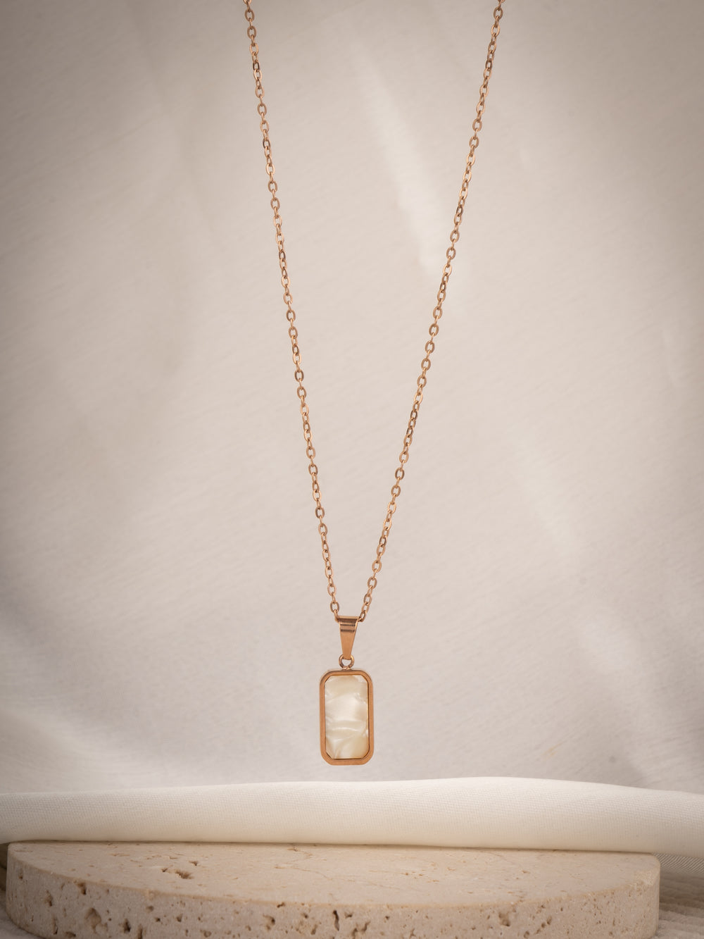 Reversible rectangle chain rosegold