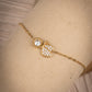 Ladybug stone bracelet