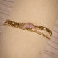 stone bracelet double layer