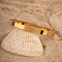 gold plain kada thick